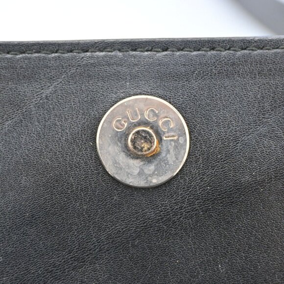 Gucci black leather 1955 Horse-bit cross body with a chrome accent - Picture 15 of 16